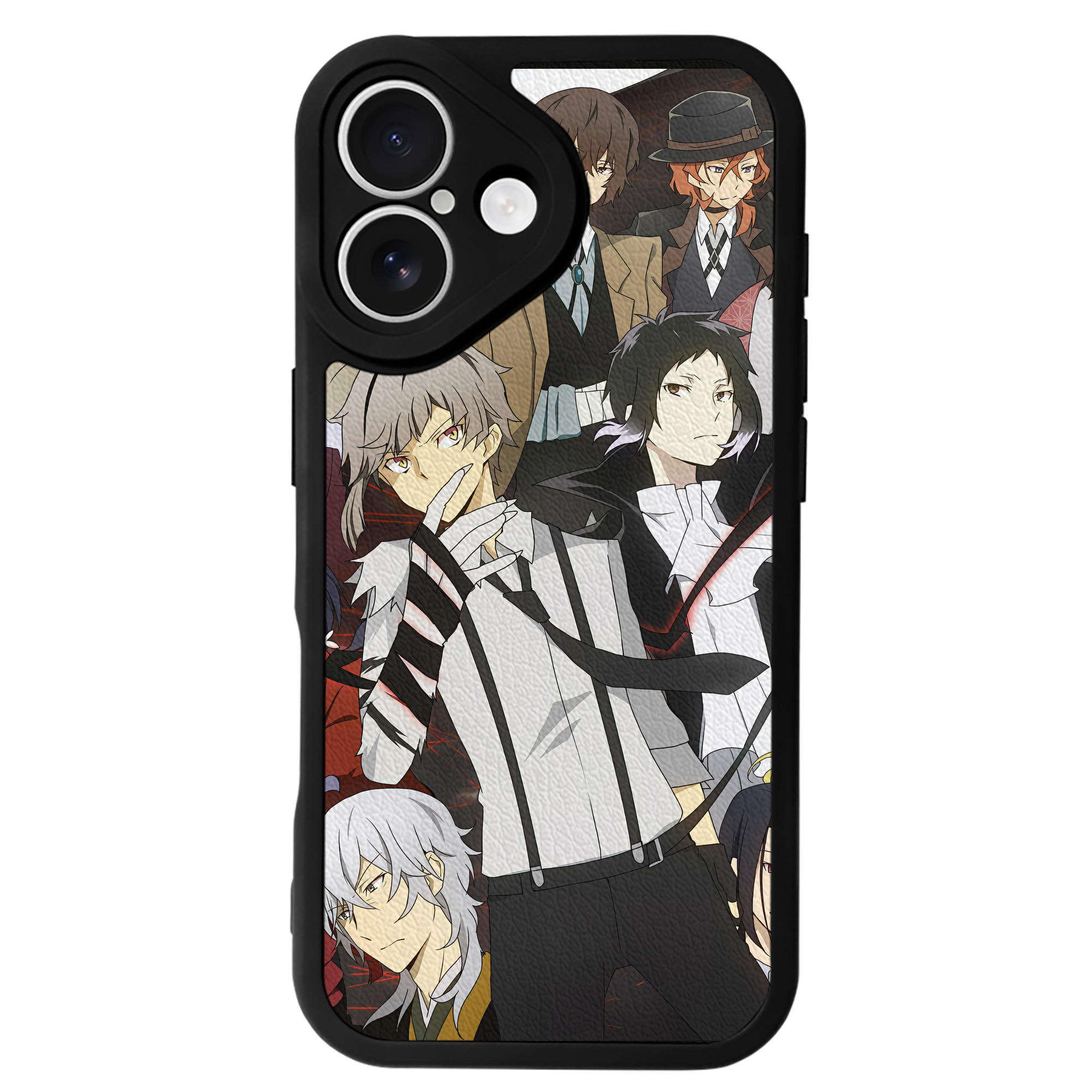 （画像用） 文豪ストレイドッグス Bungo Stray Dogs 【iPhone 16シリーズ対応】シリコンスマホケース（レザー調） 材質：シリコン